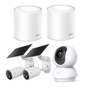 Mesh와이파이 실내외 CCTV 토탈보안 솔루션 Set Deco X50 + Tapo C230 + Tapo C425 KIT