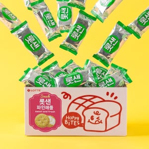 롯샌 파인애플 샌드 쿠키 개별포장 대용량 53g, 50개