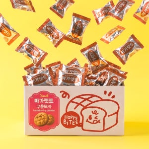 롯데 마가렛트 버터쿠키 개별포장 대용량 국민간식 구운모카, 22g, 100개