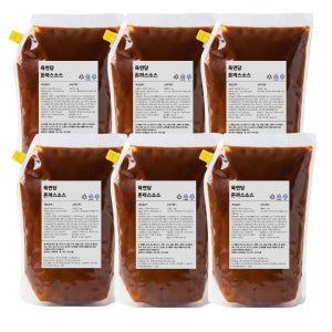 육연당 업소용 돈까스소스 대용량 2kg, 6개