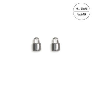 써지컬 자물쇠 펜던트 / 써지컬스틸 참 목걸이 팔찌 악세사리 DIY 비즈공예재료 장식