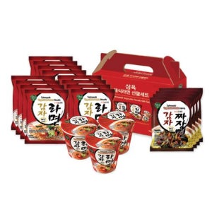 삼비건라면 채식라면 선물세트 건강식 간편식 라면세트 프리미엄 선물용