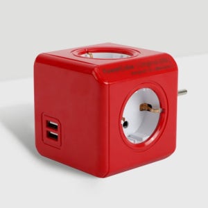 2178 파워큐브 멀티탭 오리지널 USB형 (무선 4구+USB2포트) 1250 고용량 콘센트 4000W 16A 정육각형 스타일 75X75mm 핸드폰충전