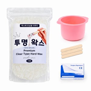 셀프왁싱 사이다 하드왁스 1kg 대용량 제모 왁스 재료 브라질리언 겨드랑이 인중 눈썹 항문