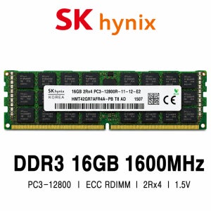 SK하이닉스 서버용 메모리 DDR3 16GB 1600 PC3 12800 ECC RDIMM