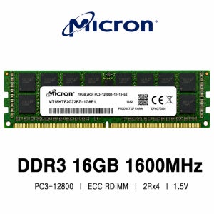 마이크론 서버용 메모리 DDR3 16GB 1600 PC3 12800 ECC RDIMM