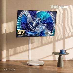 더함 스마트 구글 티비 140cm(55인치), Mini LED 120Hz, 이동식 스탠드