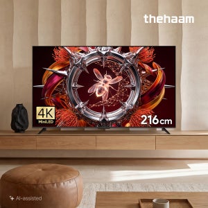 더함 스마트 구글 티비 216cm(85인치), MINILED 288Hz, 스탠드