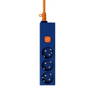 에코너 컬러팝 라인 멀티탭 4000W 고용량 과부하차단 MT18 - 3구(1.8m)