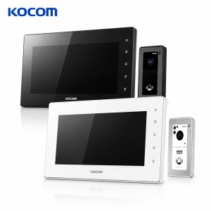 [설치비이벤트]코콤K6B VP-U100 10인치 비디오폰 인터폰 초인종 세트 화이트 블랙