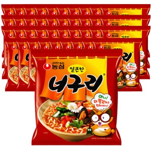 농심 너구리 얼큰, 120g, 40개