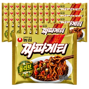 농심 짜파게티 올리브, 140g, 35개