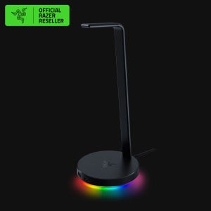 레이저 베이스 스테이션 V2 Chroma 헤드셋 거치대 USB 3.1 헤드폰 거치대 소니 에어팟맥스 블랙
