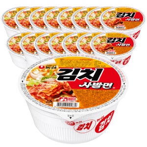 농심 사발면 김치, 86g, 16개