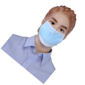 듀플렉스 일회용 부직포마스크 180x95 청색, 50개