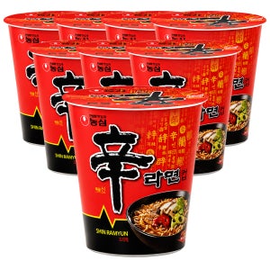 농심 신라면 컵라면 오리지널, 65g, 8개