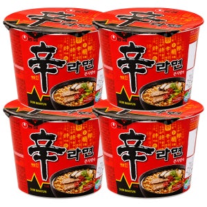 농심 신라면 컵라면 오리지널, 114g, 4개