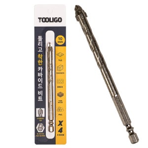 툴리고 카바이드 멀티드릴비트 육각샹크 임팩겸용 10mm, 1개
