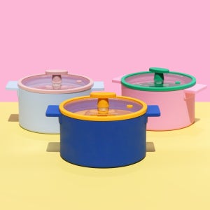 실리콘 인덕션 호환 전자레인지 저당밥솥 다이어트밥솥 지켜당 3컬러