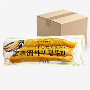 [다인] 부농 말린 단무지 꼬들 꼬독 일본식 통단무지 단체용 반찬 500g, 20개