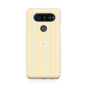 LG G8 옐로우 케이스 감성 심플 스트라이프 1번