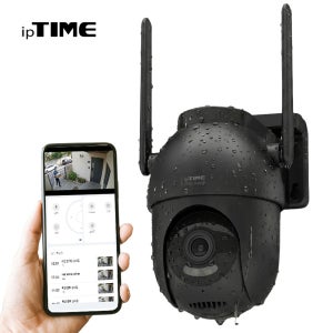ipTIME 500만화소 실외용 IP 카메라 방수 옥외 무선 야간컬러 CCTV 방범 감시