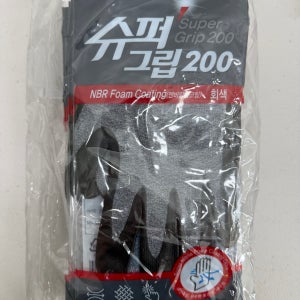 3M 슈퍼 그립 200 10장 그레이, 10켤레
