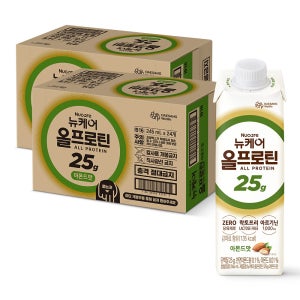 [단백질 25g] 뉴케어 올프로틴 아몬드맛 단백질음료 245ml, 48개