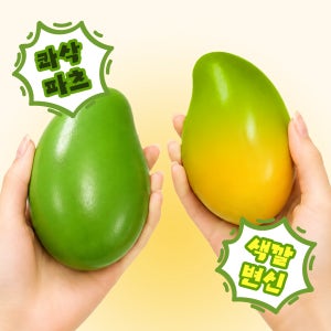 크런치망고말랑이 망고 크런치 슬랑이 체온변색 와작 슬랑이 스퀴시 촉감 ASMR