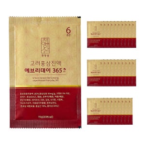 [천양삼] 6년근 고려홍삼진액 에브리데이 365 30포, 1개