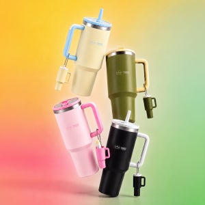 대용량 텀블러 스텐 보온 보냉 빨대텀블러 손잡이 차량용 1200ml 더블벤티