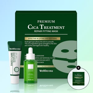 웰더마 시카 세럼 50ml+데일리크림 30ml+시카 겔 마스크 팩 4매 (+시카 겔 1매 증정)