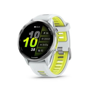 가민 포러너 970 러닝 GPS 스마트워치 화이트스톤/앰프 엘로우, 47mm