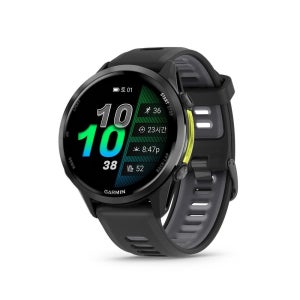 가민 포러너 970 러닝 GPS 스마트워치 블랙/앰프 엘로우, 47mm