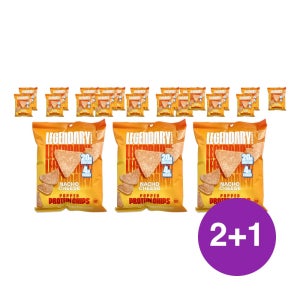 Legendary Foods 튀긴 단백질 칩 나초 치즈 252g, 3개
