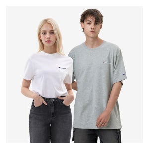 이지하우스 [챔피온] 클래식 그래픽 스몰로고 크루넥 반팔 티셔츠 5종 택1 953156
