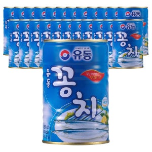 유동 꽁치 통조림 400g, 24개