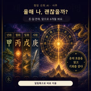 청담선희 AI K사주 만세력 6개월 흐름 리포트 즉시이용