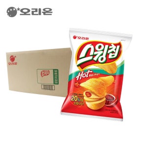 [박스] 오리온 스윙칩 볶음고추장 60g 20입 업소용 사무실 탕비실 간식