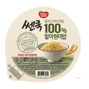 동원 쎈쿡 발아현미밥 195g 원산지 상세설명에 표시