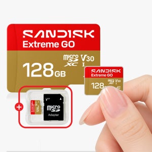 샌디스크 마이크로 SD카드 128GB 블랙박스 액션캠 닌텐도 외장 메모리카드 128기가 QXGNPID