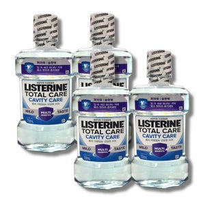 리스테린 토탈케어 캐비티케어 마일드 750ml, 4개