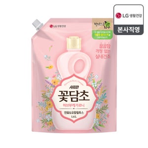 샤프란 꽃담초 연꽃 실내건조 초고농축 섬유유연제 리필 1.6L 1개