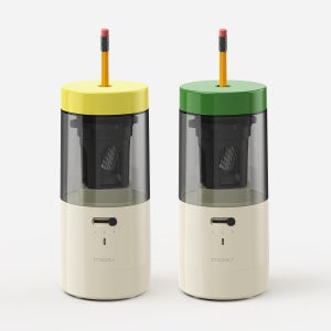 무아스 2 in 1 책상 청소 자동 연필깎이 심조절 책상정리