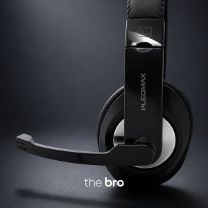 플레오맥스 PHS-G30 인체공학 USB 게이밍 헤드셋 입문용 PC 마이크 블랙