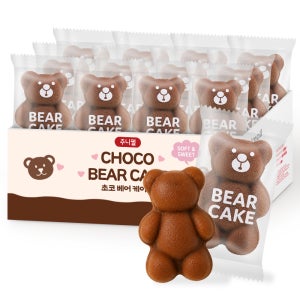 초코 베어 케이크 카스테라 빵 1box