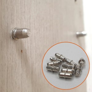 수평유지 수납장 고정부품 스틸 10P 책장합판받침 장식장 받침부속 6mm