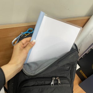 다목적 과제 레포트철 10개 22x31 슬라이드화일 부드러운재질 투명 5가지색상