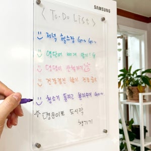 빈칸형 다목적 스케줄러 1개 30x40 자유필기용 투명 부엌 식당 카운터 주방메모판