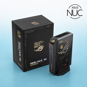 인텔 미니PC ASUS ROG NUC 2026 NUC16JNK9X8ADA0 (RTX5090, 64GB, Gen5 M.2 2TB, Win11) ASUS ROG 20주년 에디션